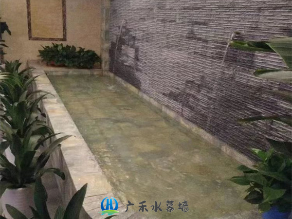 杭州流水背景墙设计