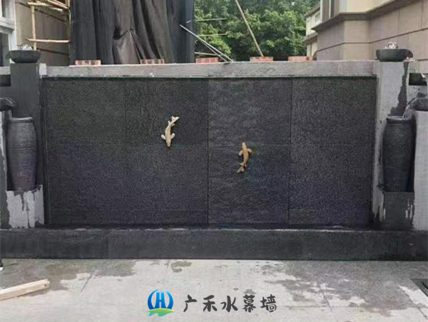 杭州户外流水背景墙施工