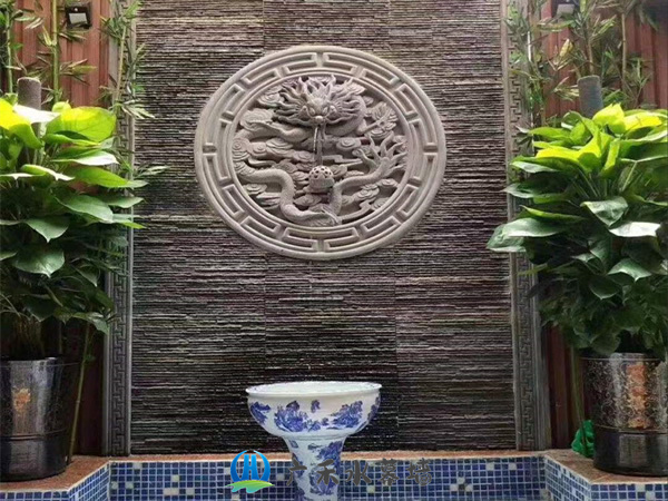 杭州石材流水墙施工案例