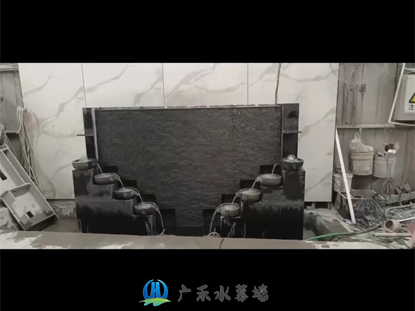 杭州石头流水背影墙