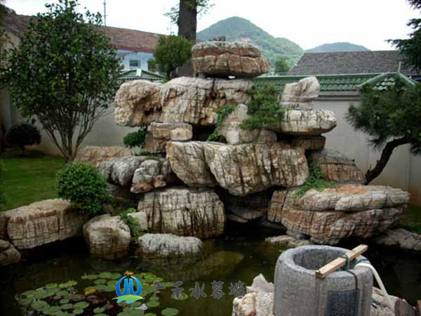 杭州庭院假山水池制作