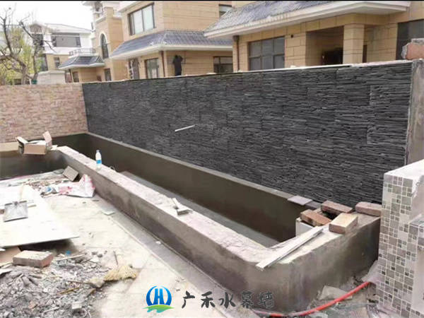 杭州庭院鱼池流水景墙制作团队